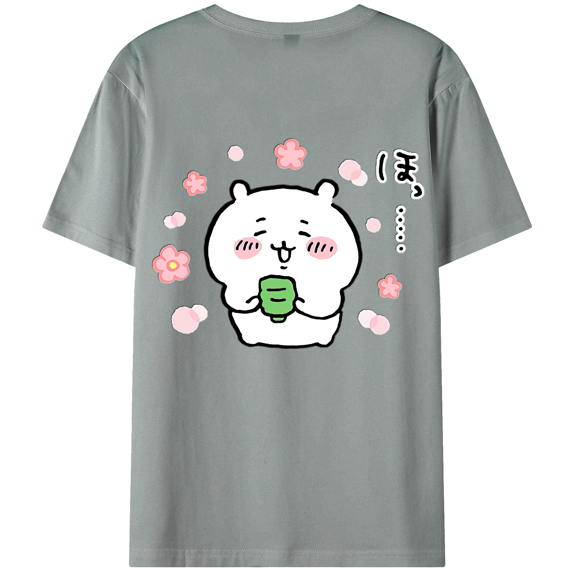 （画像用） ちいかわ ちいかわ Chii-kawa chiikawa 綿100％ メンズ半袖Tシャツ（バックプリント） 通気性